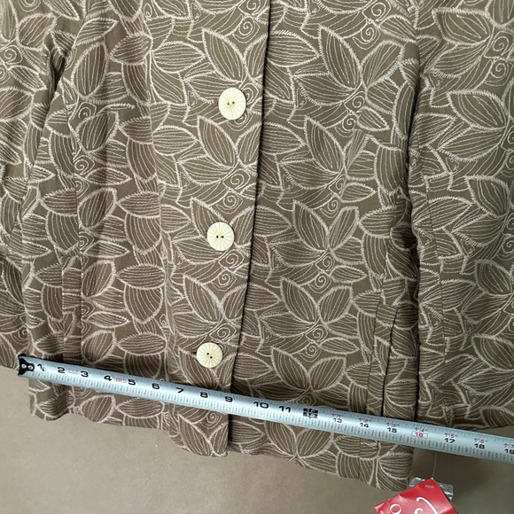 NWT Oscar de la Renta cropped jacquard coat - Picture 6 of 16